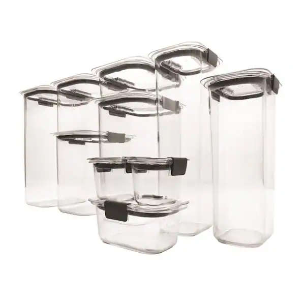 Rubbermaid Brilliance Pantry Food Storage Container Set (airtight, 10-piece)
