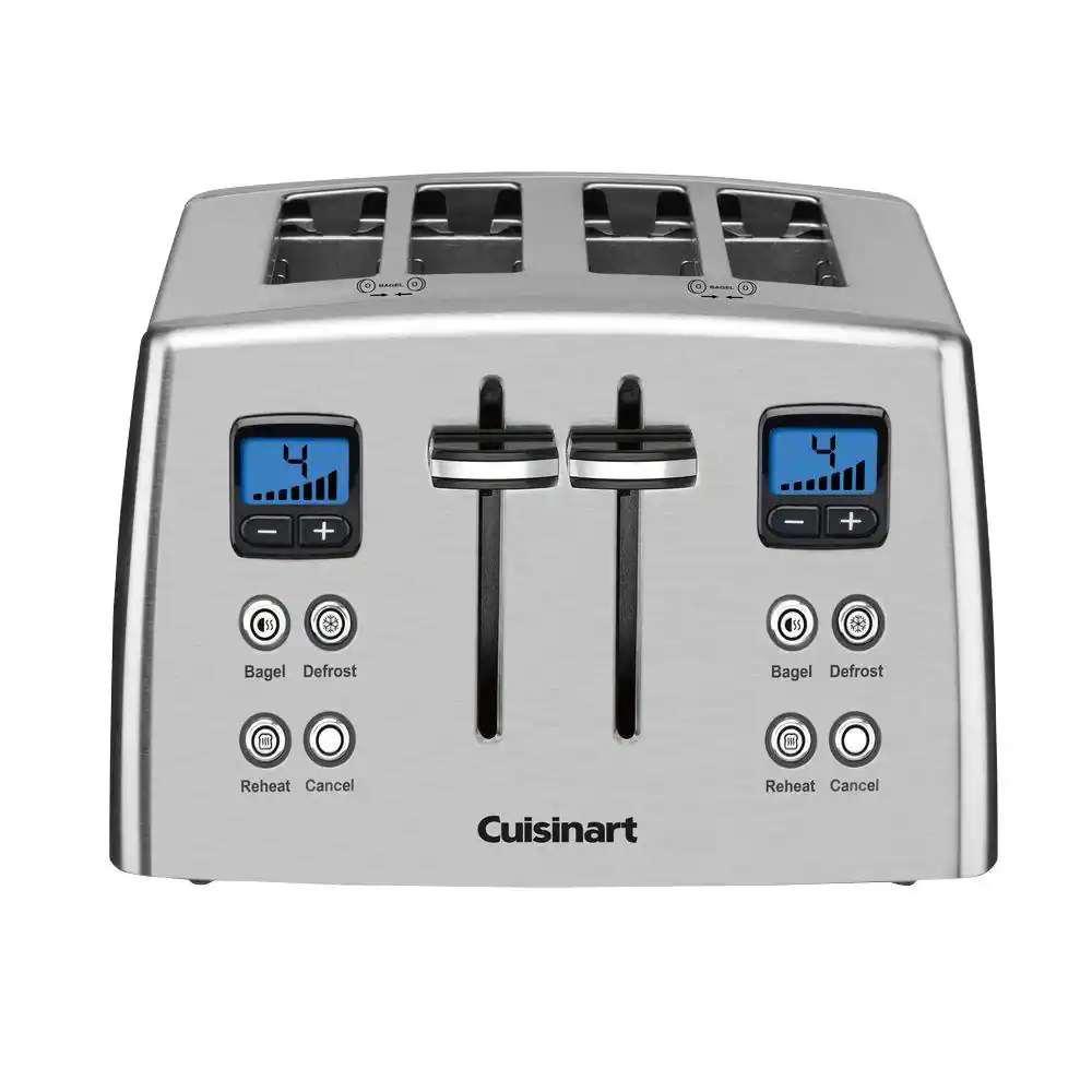 Cuisinart Touch to Toast 4-Slice Stainless Steel Wide Slot Toaster with ...