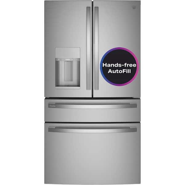 GE Profile 27.9 cu. ft. Smart 4-Door French Door Refrigerator with ...