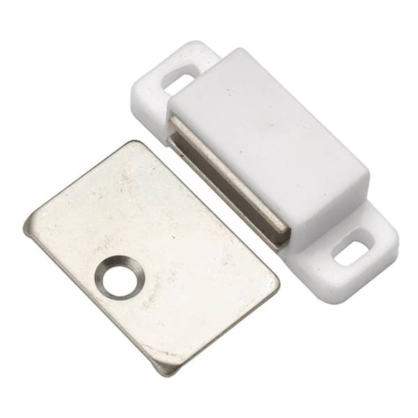 HICKORY HARDWARE Catches 1-7/16 in. (37 mm) White Magnetic Catch (25 ...