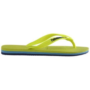 Havaianas Brasil Layers Flip Flops (Galactic Green) | Sportpursuit.com
