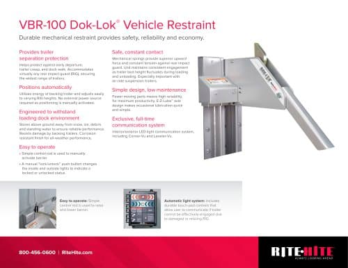 STR-4200 Dok-Lok Restraint - Rite-Hite - PDF Catalogs | Technical ...