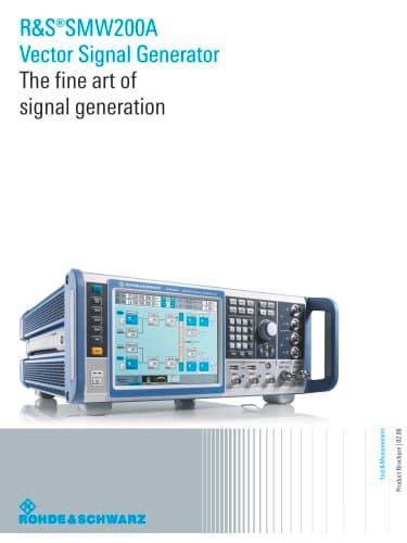 Rohde & Schwarz SMW200A Vector Signal Generator