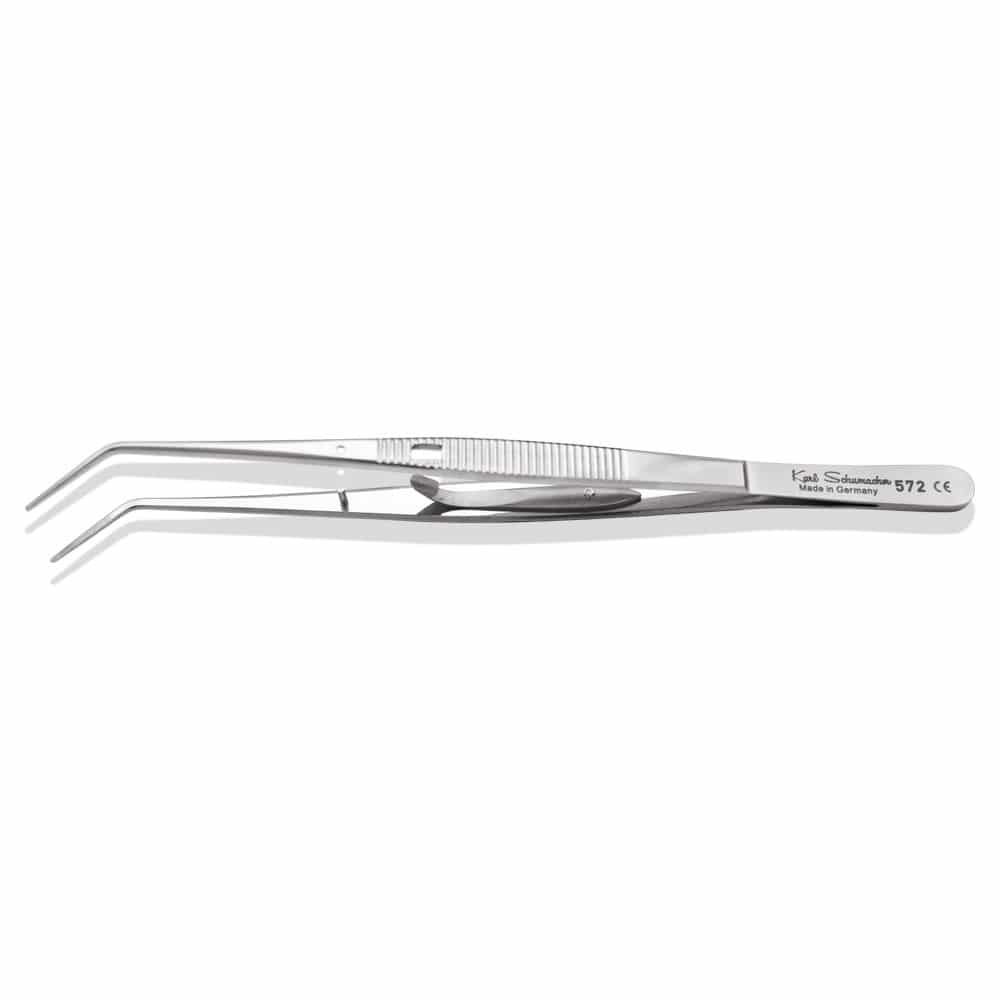 Diagnostic dental tweezers - CPL0572 - Karl Schumacher - curved / self ...