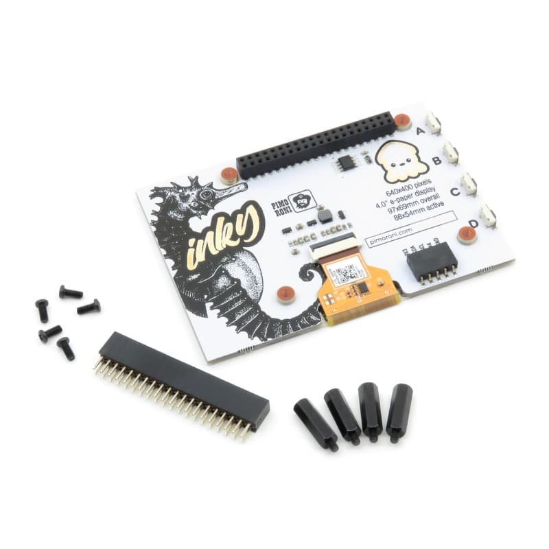 Inky Impression 4"- module with 7-color e-Paper 4" 640x400 display for ...
