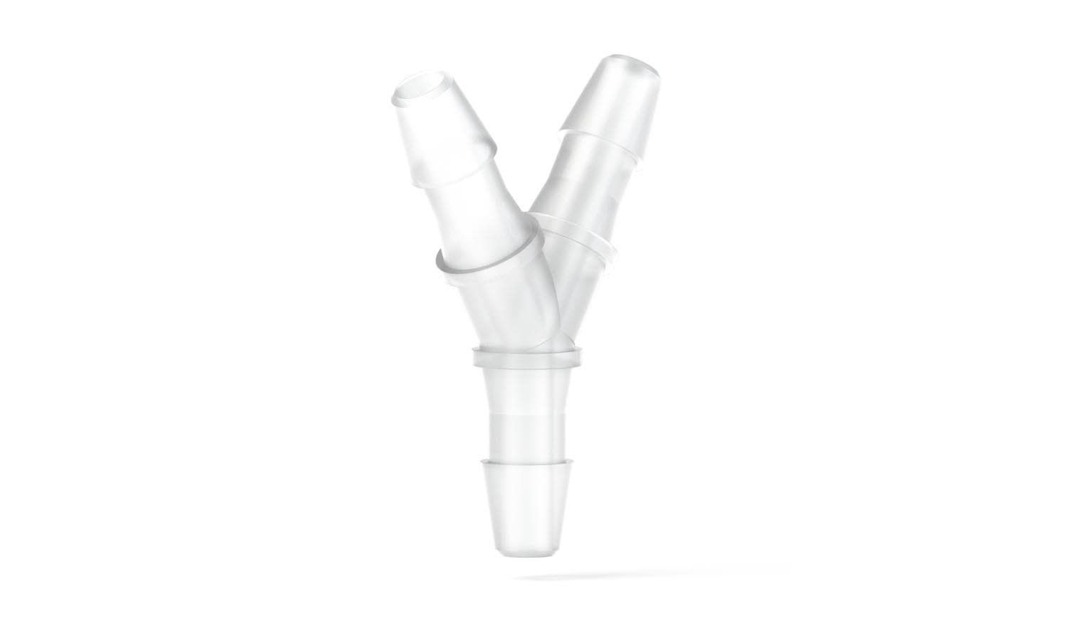 Adapters & Connectors: Barbed Y-Reducer, for 0.24 (6.0mm) ID to 0.31 (8 ...