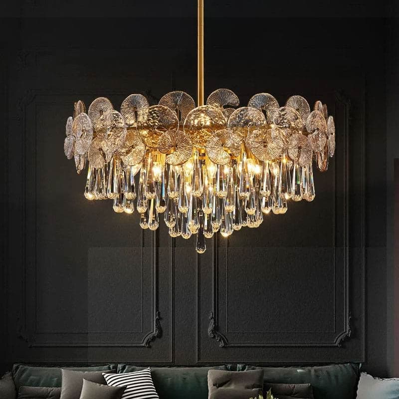 Modern Glass Chandelier Lighting Depuley 4 Lights Mini Crystal