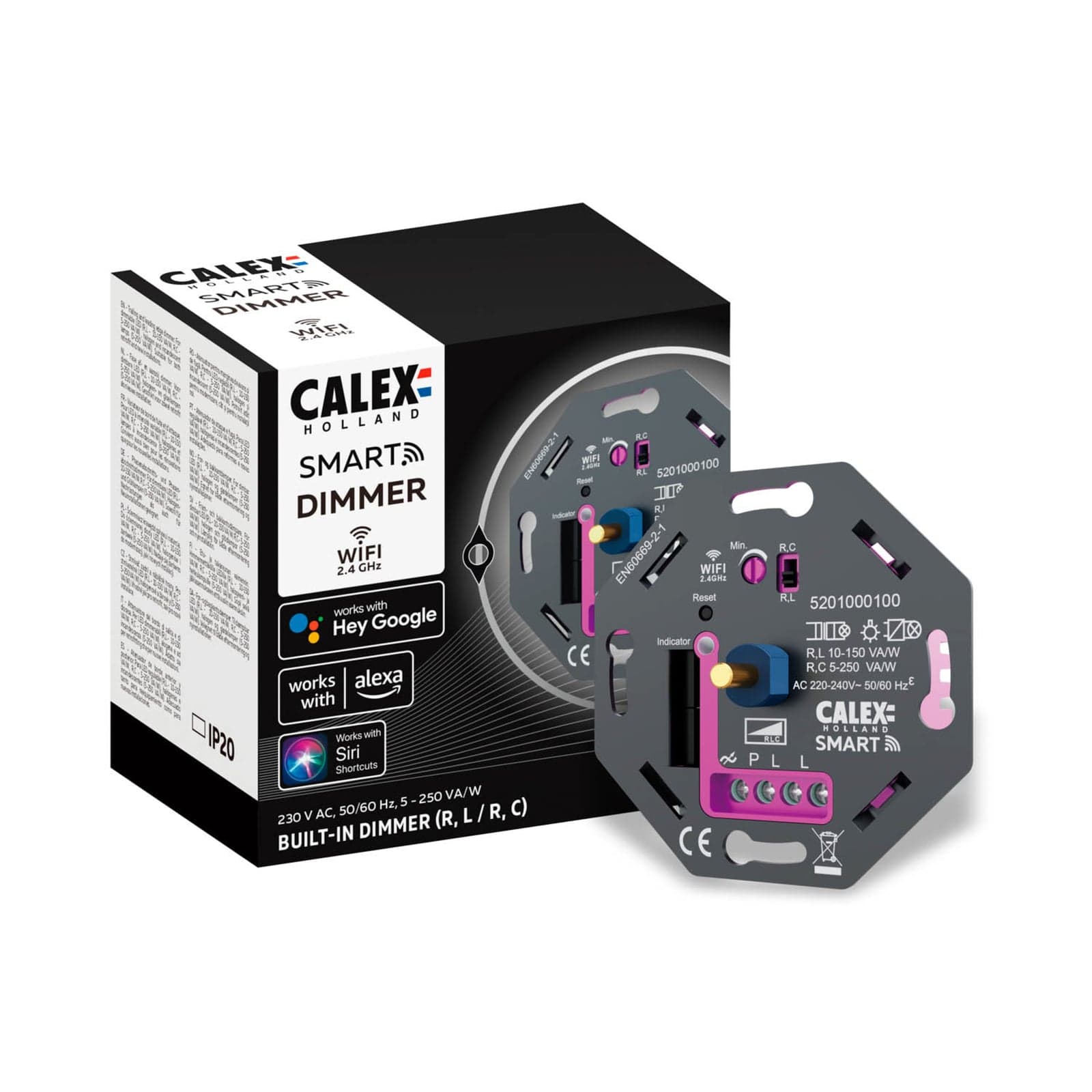 Calex Smart LED dimmer, recessed mounting | Lights.co.uk