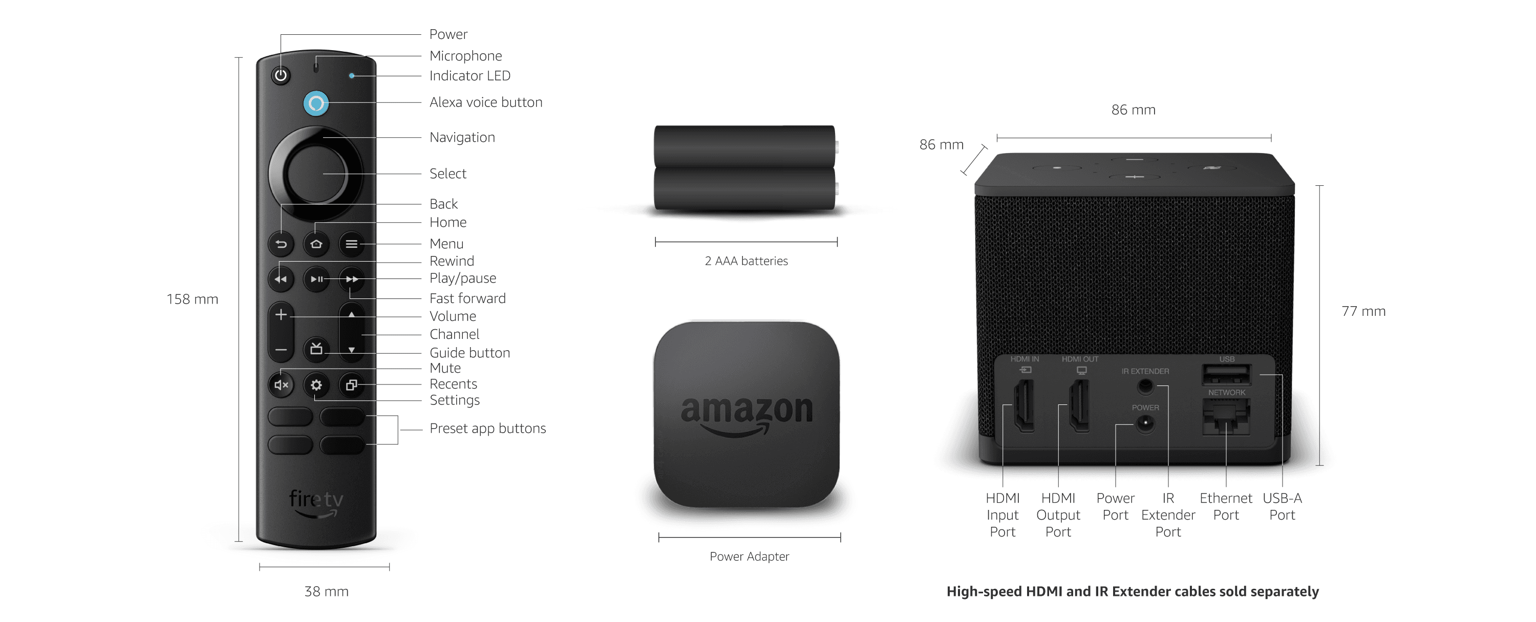 Amazon Official: All-new Fire TV Cube, Hands-free streaming device with ...