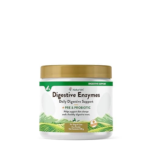 NaturVet Digestive Enzymes Plus Probiotics & Prebiotics Soft Chew ...