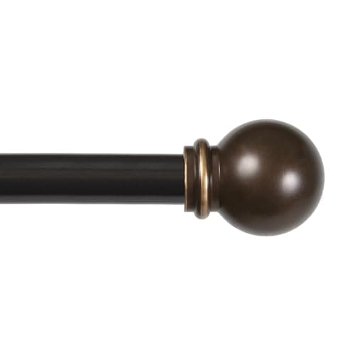 Kenney® Mission 1" Premium Decorative Window Curtain Rod, 48-86 ...