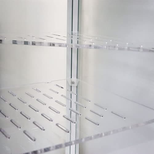 MILSBO white, glass door cabinet, 73x175 cm - IKEA UK