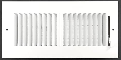 Accord Ventilation 10-in x 6-in 3-way Steel White Sidewall/Ceiling ...