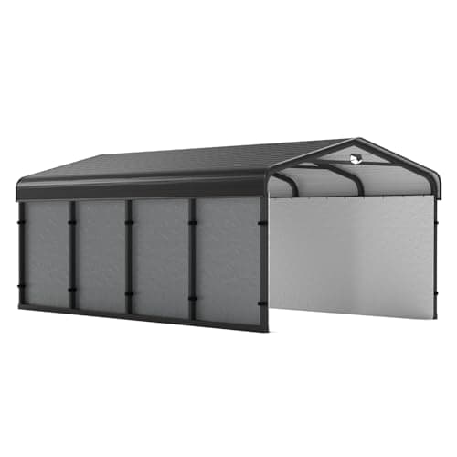 VersaTube 12-ft x 20-ft White Metal Carport at Lowes.com
