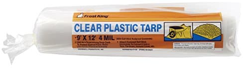 Nappe de protection en plastique transparente Frost King 9x12