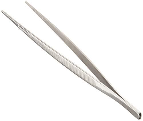 Precision Straight Tong 11 3/4" (23.8 cm) Stainless Steel - Mercer Culinary