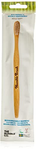 The Humble Co. Biodegradable Bamboo Toothbrush, Ultra-Soft Bristle, 4pk ...