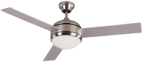 CANARM Calibre 48 in. Matte Black Ceiling Fan with Light Kit CF48CA33BK ...