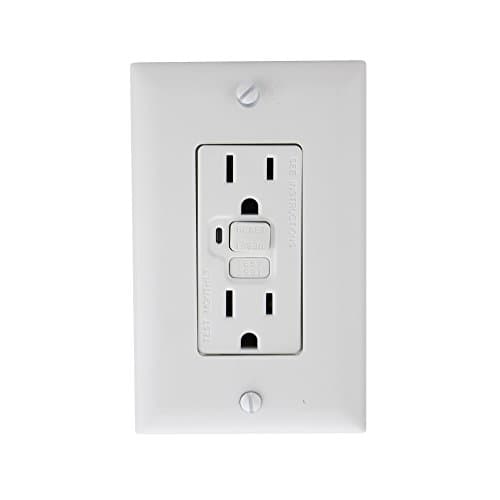 PASS & SEYMOUR 3232TRWCC14 TradeMaster Duplex Receptacle, 2 -Pole, 15 A ...