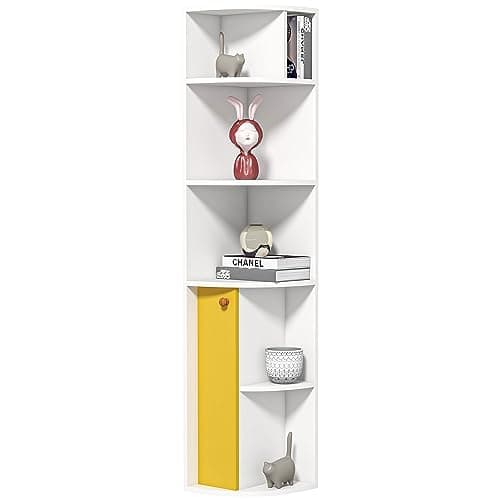 Homcom 5-Tier Corner Display Cabinet