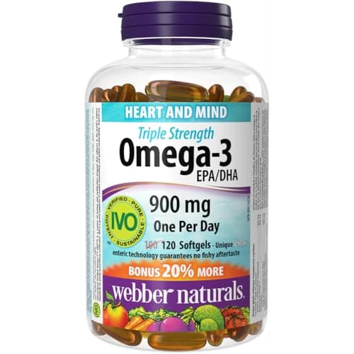 Amazon.com: Webber Naturals Fish Oil 2850 mg, High Potency, 1,800 ...