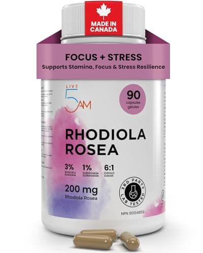 Gaia Herbs Rhodiola Rosea Root Extract - Stress Support Supplement, 120 ...