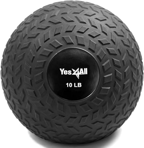 Yes4All 20LBS Sand-Filled Slam Ball, PVC Medicine Ball for Weighted ...