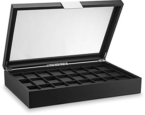 Amazon.com: Glenor Co Watch Box with Valet Drawer for Men - 8 Slot ...
