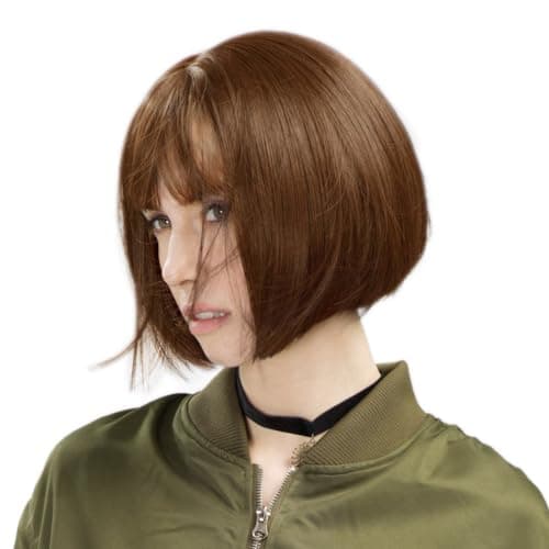 Amazon.com : REECHO 28" Super Long Straight Wig with bangs Synthetic ...