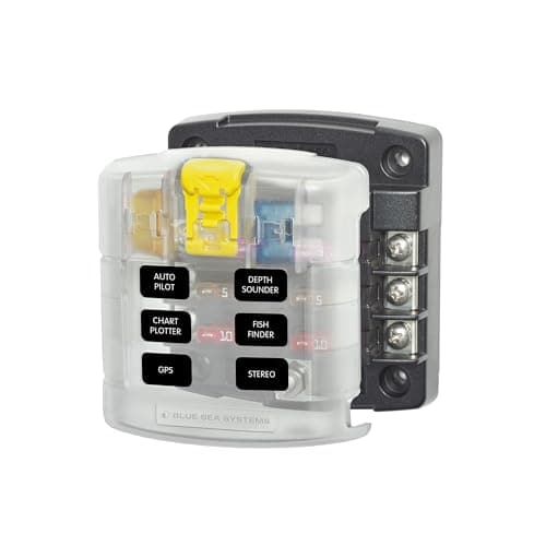 Blue Sea Systems ST Blade Fuse Block with Cover