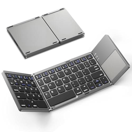 Folding Keyboard,Geyes Portable Travel Foldable Bluetooth Keyboard for ...