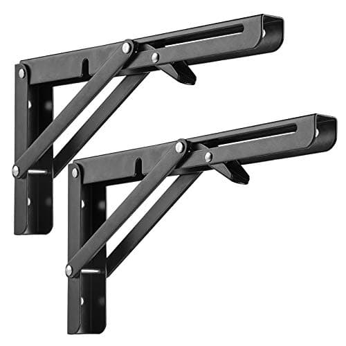 Folding Shelf Brackets Wall Mounted Shelf Bracket Space Saving ...