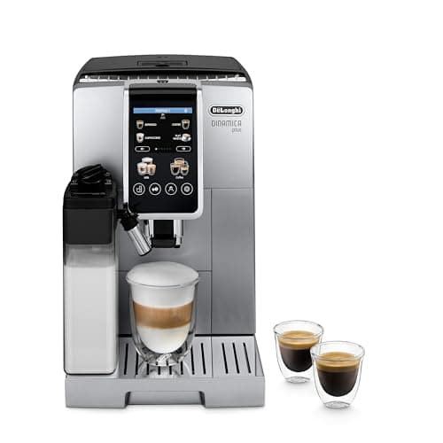 DeLonghi Dinamica Plus Espresso Machine, Silver and Black - ECAM37095TI ...