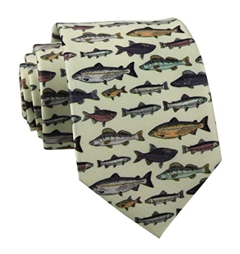 Wild Ties Novelty Fish Print Tie