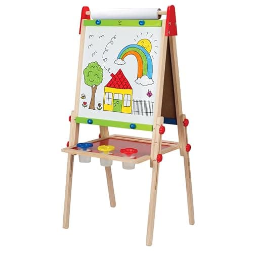 Hape chevalet d art tout-en-un en bois pour enfants