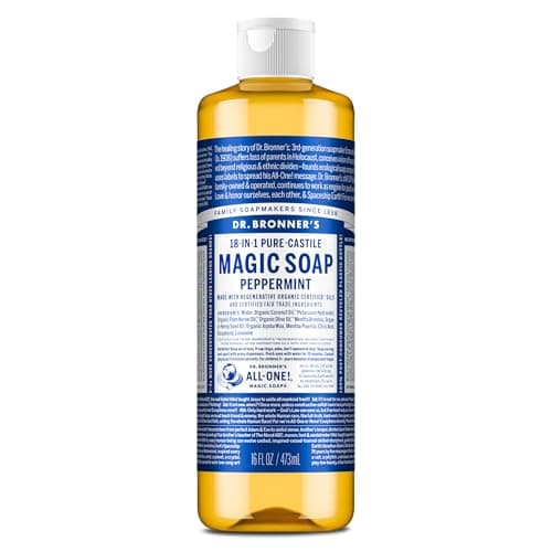 Peppermint Organic Sugar Soap for Hand & Body | Dr. Bronner's