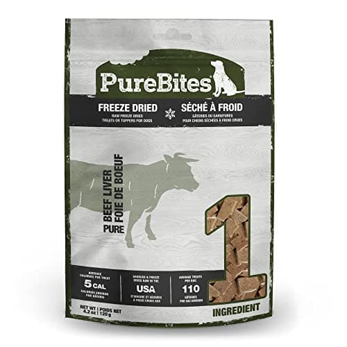 PureBites Beef Liver Freeze-Dried Dog Treats, 8.8 Ounces ...