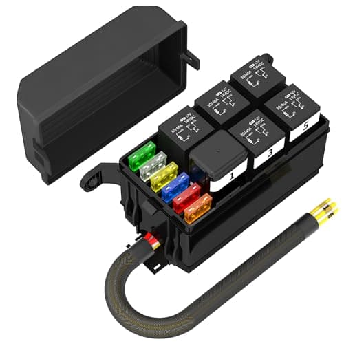 Buy Universal Car Distribution Relay Fuse Box With 65 Pin 12V 80A Relay ...