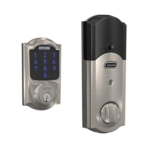 Connect™ Smart Deadbolt with alarm with Camelot Trim, Z-Wave Plus enabled