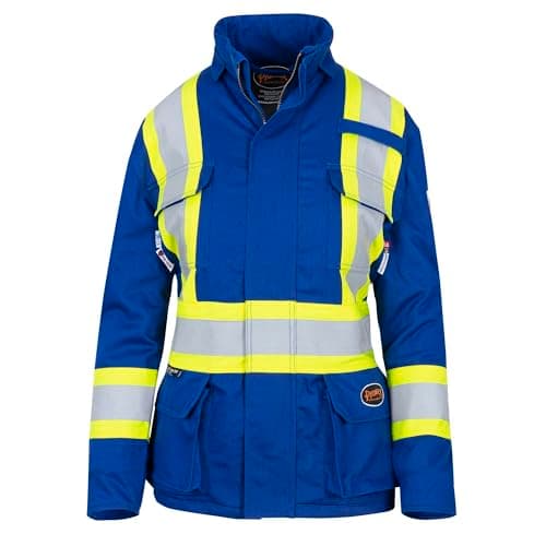 Flame Resistant Quilted Cotton Safety Parka | Pioneer 5523/5533