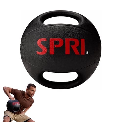 Amazon.com: SPRI Xerball - Balón medicinal de doble agarre con ...