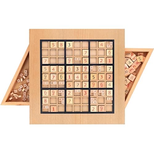 WE Games Wooden Sudoku Puzzle Board