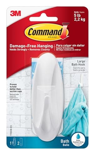 Command Large Designer Bath Hook
