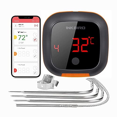Thermomètre à grillades sans fil Bluetooth Inkbird IBT-4XS