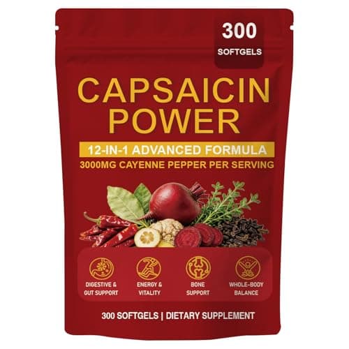CAPSAICIN 100% pure extract of CAYENNE PEPPER- 120 capsules | Healthy ...