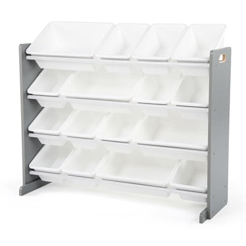 Humble Crew Supersized Wood Toy Storage Organizer, Toddler, Espresso ...