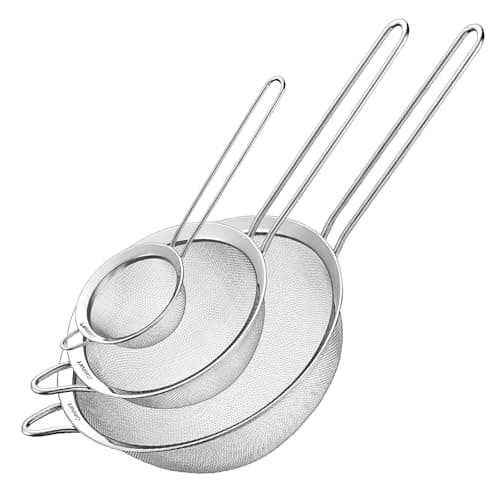 Cuisinart CTG-00-3MS Set of 3 Fine Set of Mesh Strainers, 1, Stainless ...