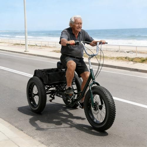 Masiunoz 20 Inch Fat Tire Tricycle F…