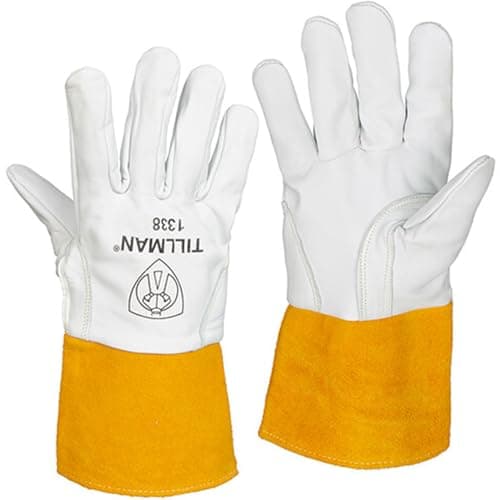 Gants de soudage TIG Tillman 1338 en cuir de chèvre pleine fleur