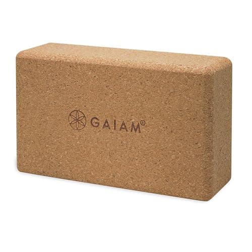 Amazon.com : Gaiam Cork Yoga Brick – 9x5.5 Inch, Natural Cork ...